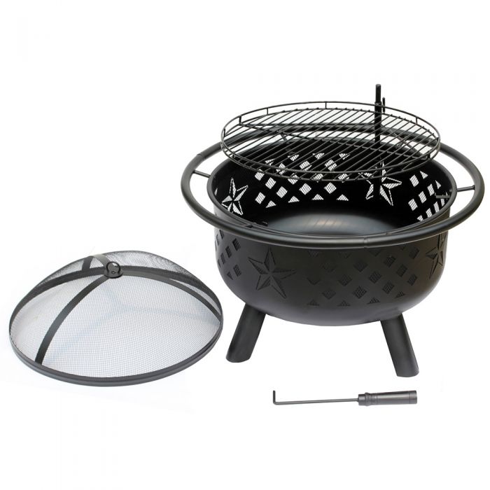 Landmann Crossfire Firepit World Of Bbqs, Crossfire Fire Pit With Cooking Grates