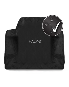 Heavy duty barbecue cover from Halmo suitable for the 3 and 4 gas burner Halmo BBQ's.