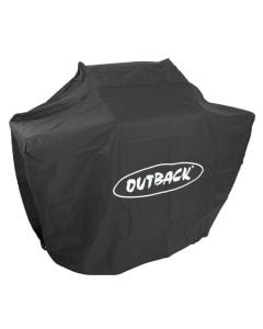 Genuine Outback 2 burner hooded barbecue cover.