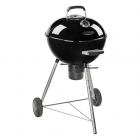 Outback 57cm charcoal kettle BBQ grill in black