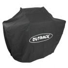 Genuine Outback 2 burner hooded barbecue cover.